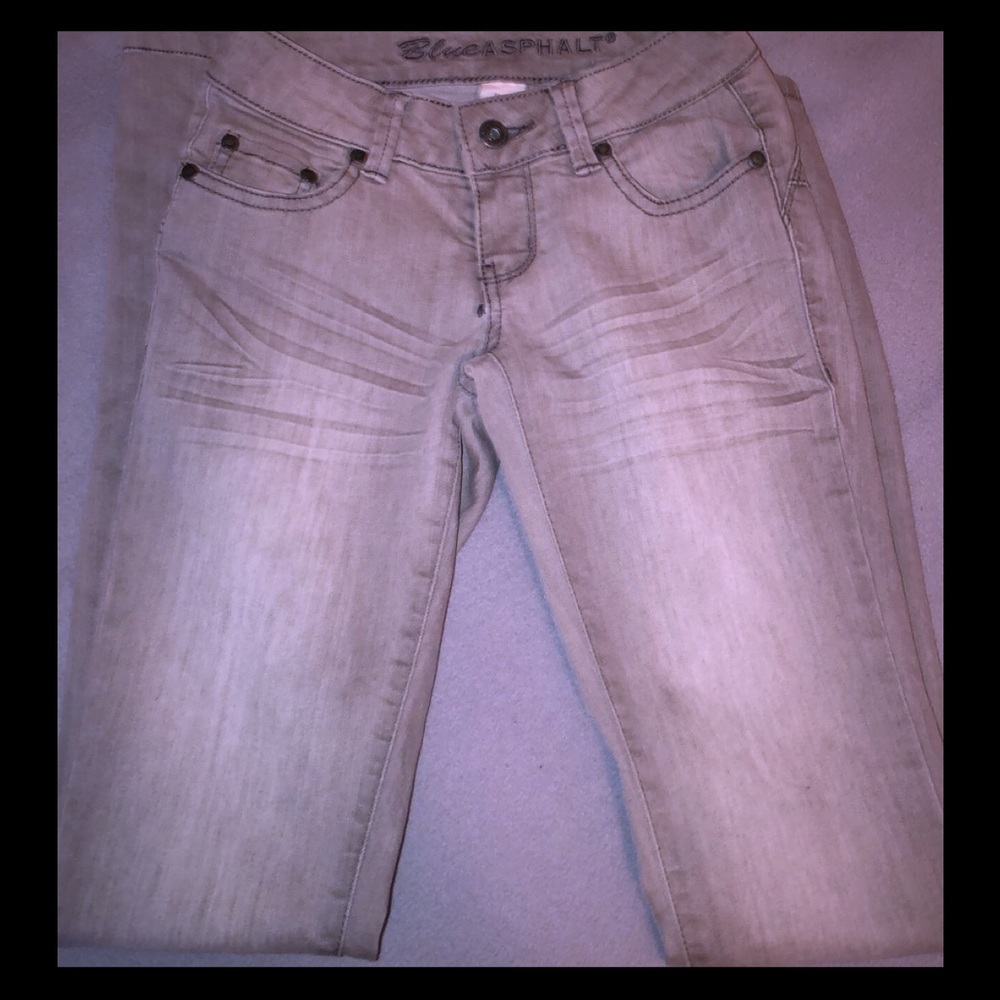 Charlotte Russe Gray Skinny Jeans